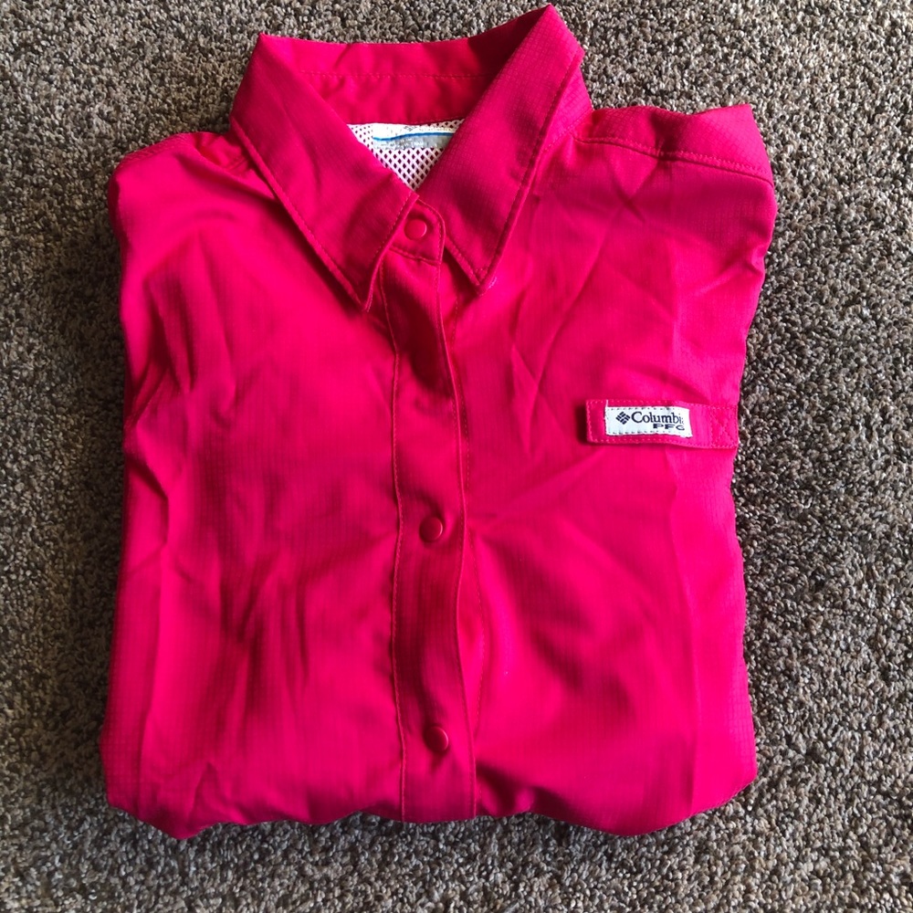 Hot Pink Columbia Women’s Fishing Shirt